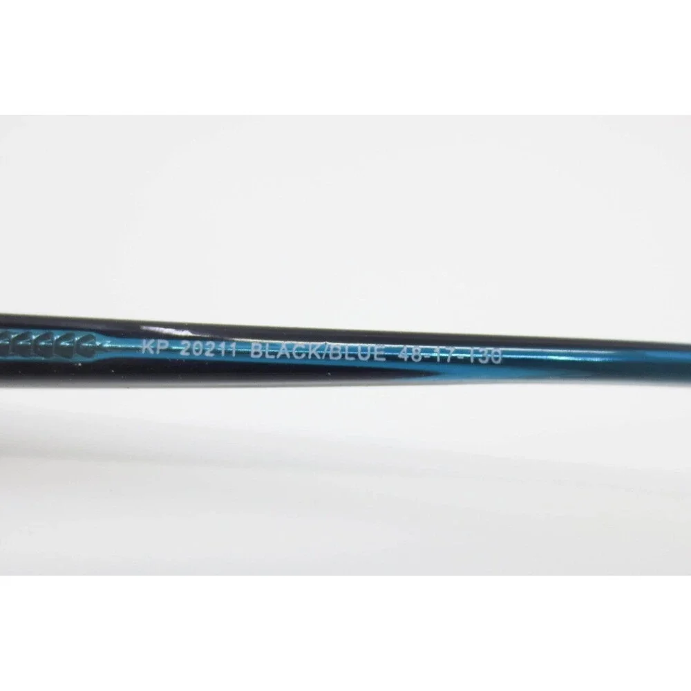 KP-20211 Rectangular Eyeglass Frames Black and Blue 48-17-130 Small Fit